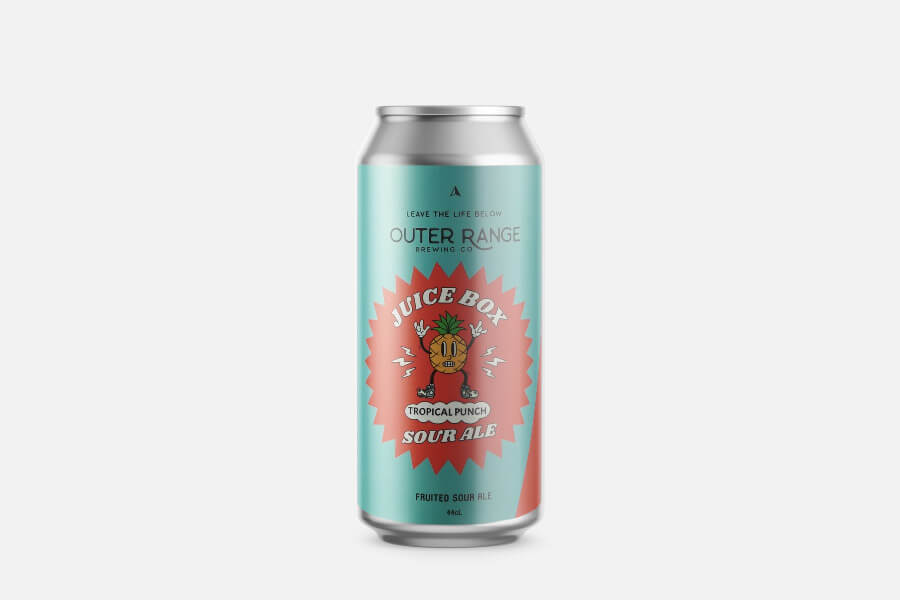 Bierdose Outer Range Juice Box Tropical Punch Fruited Sour 0,44l
