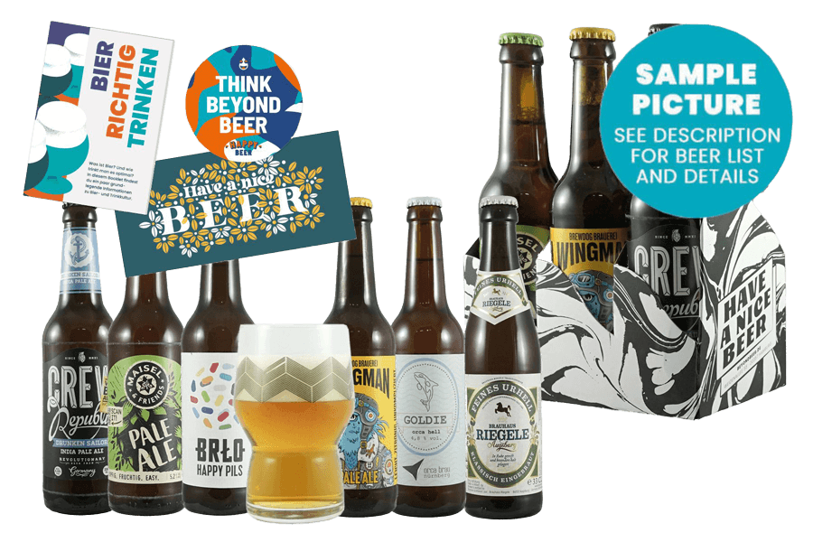 Beyond Beer 6er Träger + Glas