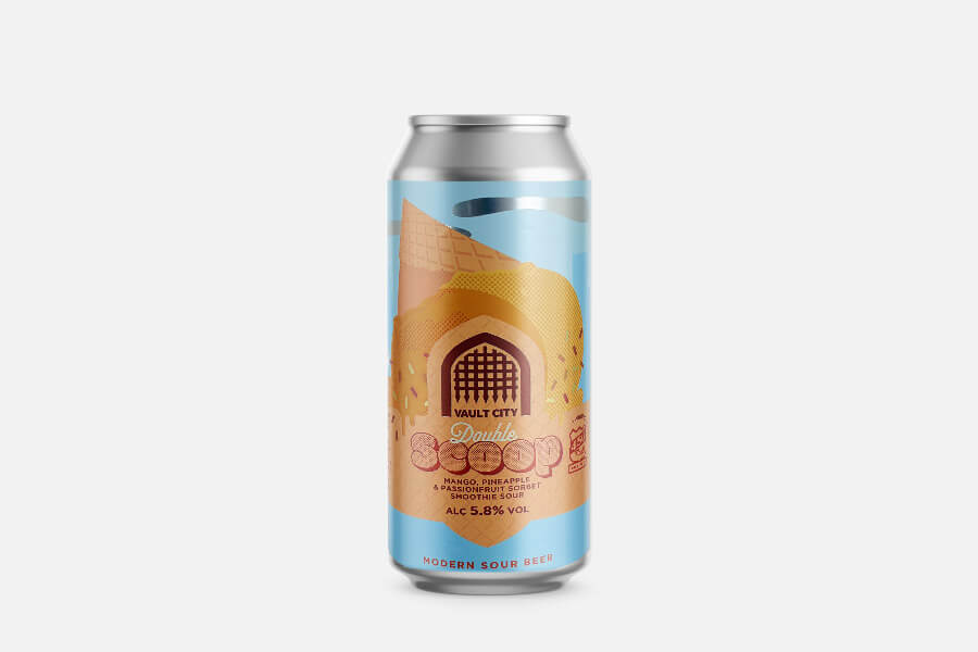 Dosenbier, Sour, Sommergetränk, Alc 5.8%, Mango-Pineapple, Dosenbier, Sour Beer, Mango, Ananas, Modern Sour Beer, Aluminiumdose, Sour Beer, Mango, Ananas, Moderner Saurebier, Sour Beer, Alc 5.8%, Metal Can, Mango Pineapple, Modern Sour