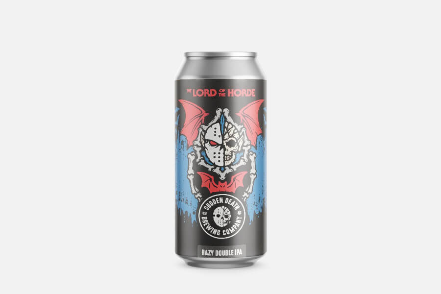 bierdose, gefiltertes bier, india pale ale, nebelig, drachen-schädel, can, style, -, tags not allowed, bierdose, gebrauchtes getränk, kunstvolles etikett, hazy IPA, dragonenschädel, bier, dose, heißes ipa, schädel logo, drachenflügel, can, do, not