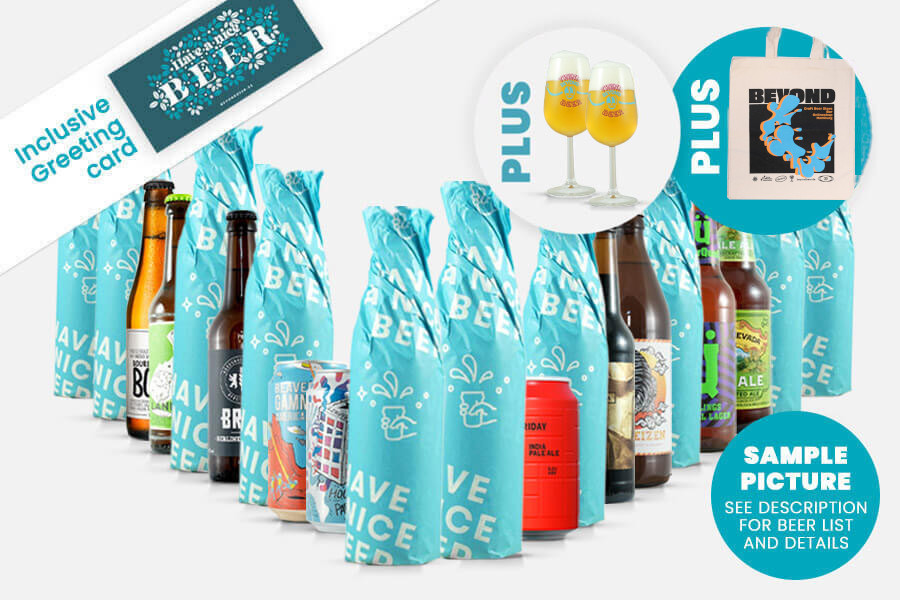Craft Beer Geschenkpaket Premium - 20 Biere + 2 Gläser