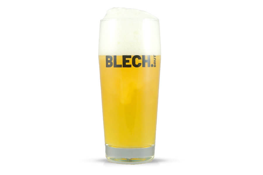 Blech.Brut Glas