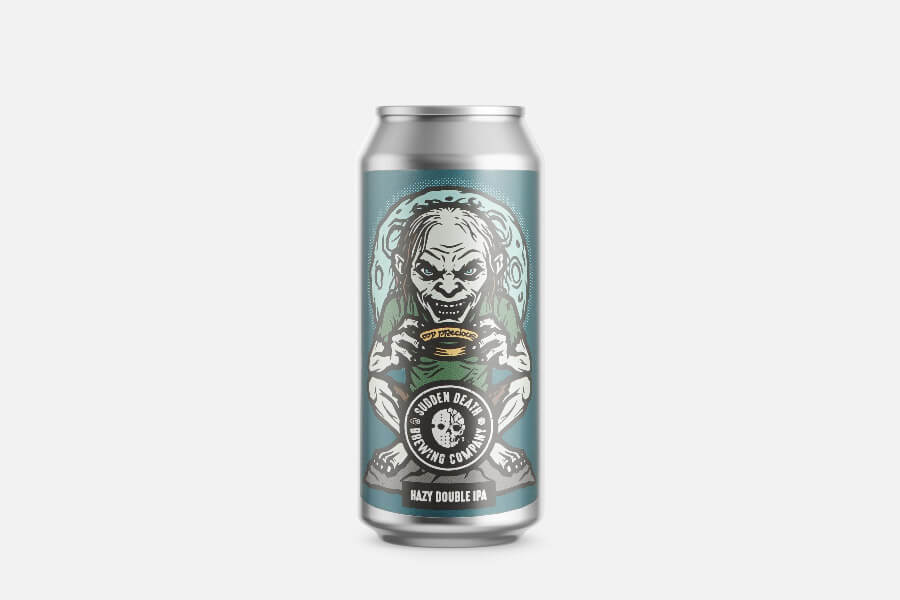 IPA, Hazy, Double IPA, Aluminium can, Etikettenkunst, Hazy Double IPA, Dosenbier, Craft Beer, Etikettenkunst, Pumpkin Death Brewing Co, dosen, Bierdose, IPA, nebelig, Schädel-Logo, IPA, Hazy, Double IPA, Dose, Artwork, can, bier, etikett, dosen, trüb