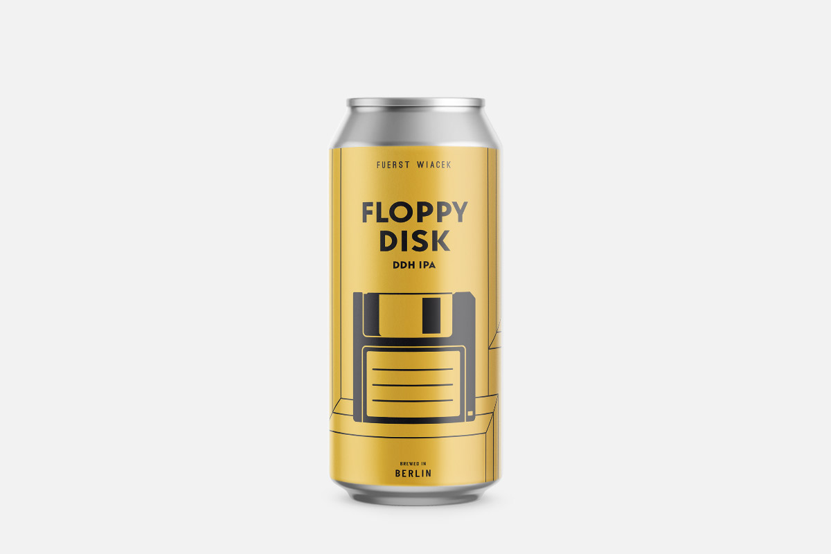 Dosenbier, Flache Dose, IPA, DDH IPA, Braun-Gelb Design