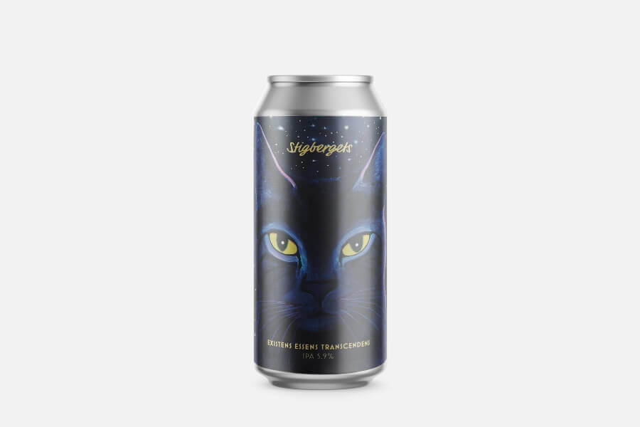 Bierdose Stigbergets Existans Essens Transcendens Schwarze Katze IPA 0,44l