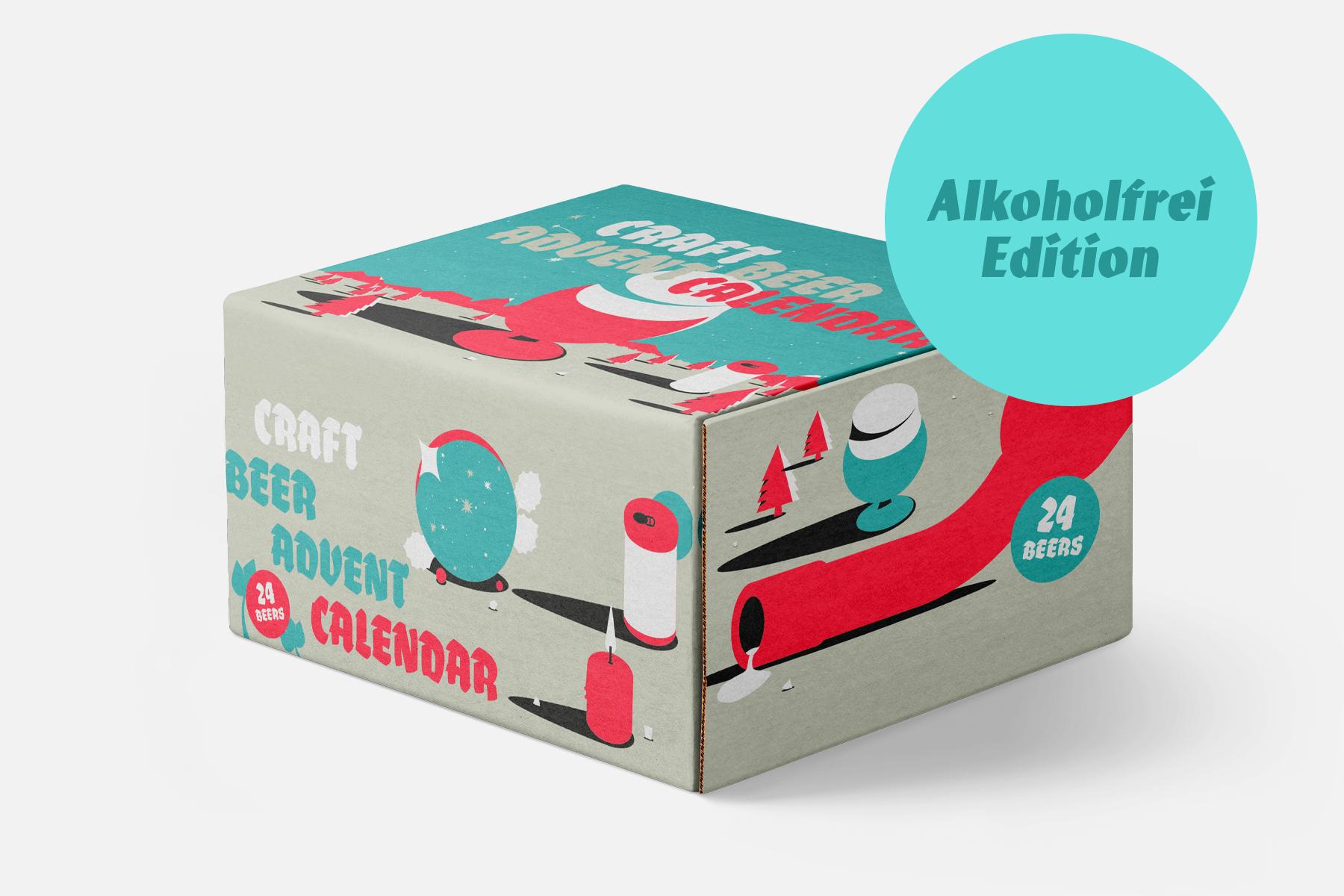 Craft beer, Advent calendar, 24 beers, box, alkoholfrei Edition