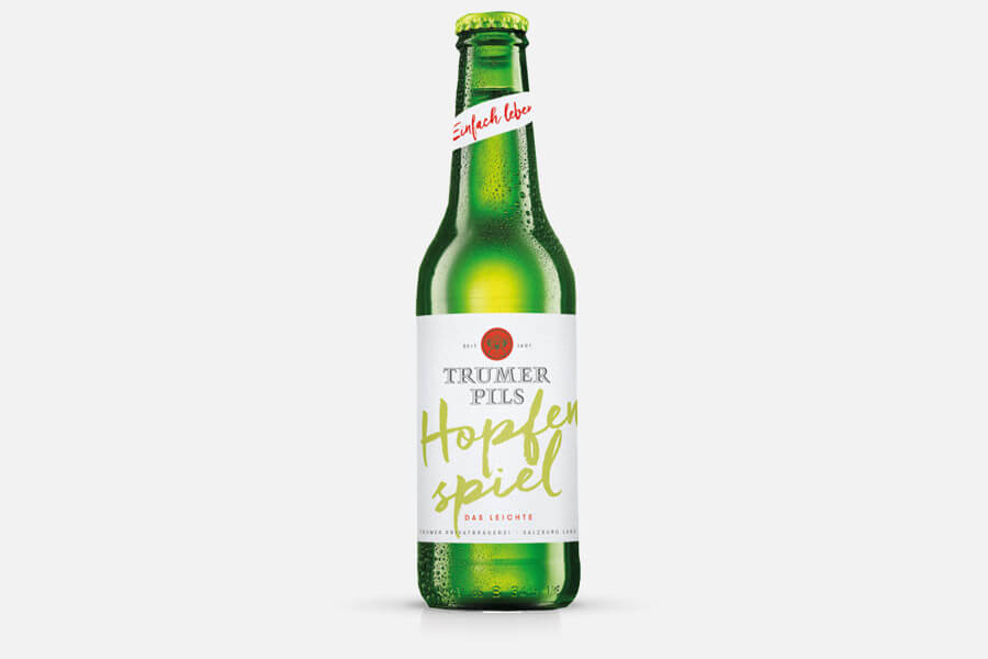 Bierflasche Trumer Pils Hopfenspiel Österreich 0,33l