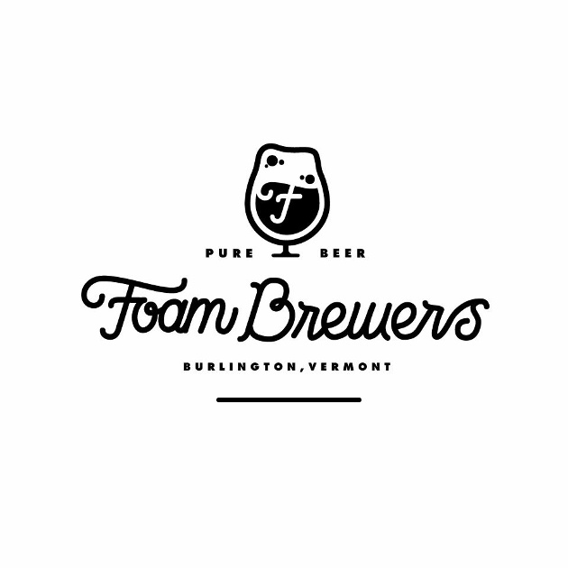 logo, bier, glas, schaum, foambrewers