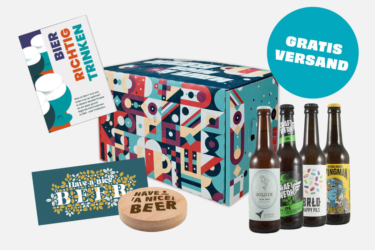 Premium Bier Geschenk-Kiste – 24 Craft Beer Flaschen, 11 Bierstile, Tasting Booklet & Zubehör