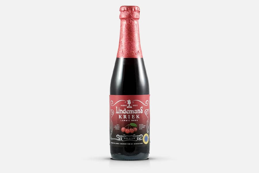Bierflasche Lindemans Kriek Fruchtbier aus Belgien