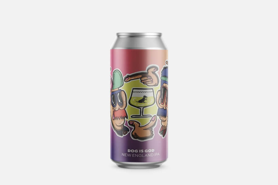 Bierdose Lieber Waldi Dog Is God New England IPA 0,44l