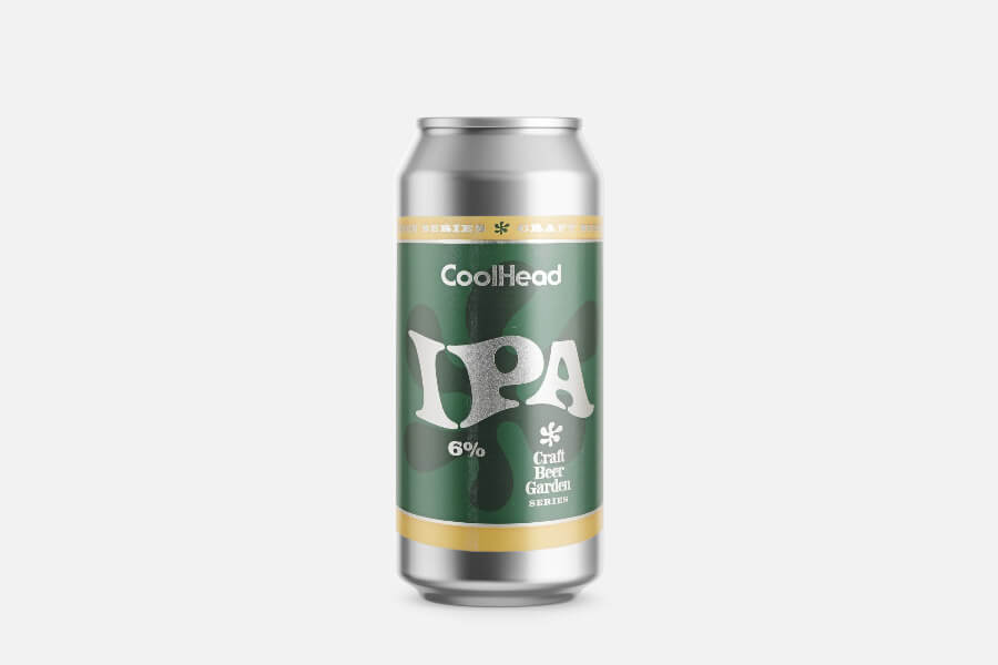 IPA, Bier, Aluminiumdose, Grüne Etikette, 6% ABV, IPA, Bierdose, Grüner Aufdruck, 6% Alkohol, Craft Beer, IPA, Craft Beer, Dose, Grüner Etikett, 6% Alkohol, IPA, Aluminiumcan, Grün, Brauerei-Design, 6%, IPA, Klar, Aluminiumdose, Grün, Bier