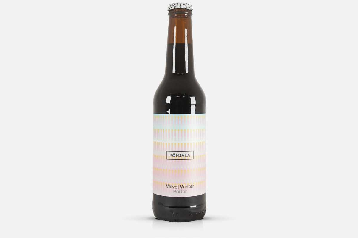 Flasche, Porter, Velvet, Winter, Etikett, bier, porter, flasche, dunkles bier, etikettendesign, Porter, Velvet, Winter, Flasche, Etikett, Porter, Velvet Winter Porter, Bierflasche, braune Glasflasche, Etikett mit Gradient, Platzhalter
