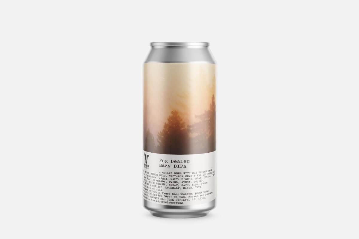 bierdose, nebelbier, etikettenkunst, doppelte hops, bernsteingrün, Dosenbier, Fog Dealer, Hazy IPA, Bier, Aluminiumdose, Bierkanne, Hazy IPA, Fog Dealer, Etikett-Verlauf, Dosenbier, Bierdose, Hazy IPA, Fog Dealer, Ale-Bier, Dosenbier