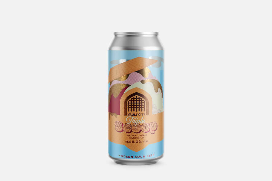 Bierdose, Sour Beer, Triple IPA, Sandwich-Geschmack, Moderner Sauerbier, can, soda, tin, bier, dose, bierdose, sauerbier, alkohol 8,0%, sandwichbier, vault city triple, Dose, Sourbier, Alkohol, 8,0%, Dosen-Design, can, soda, alkohol, bier, dose