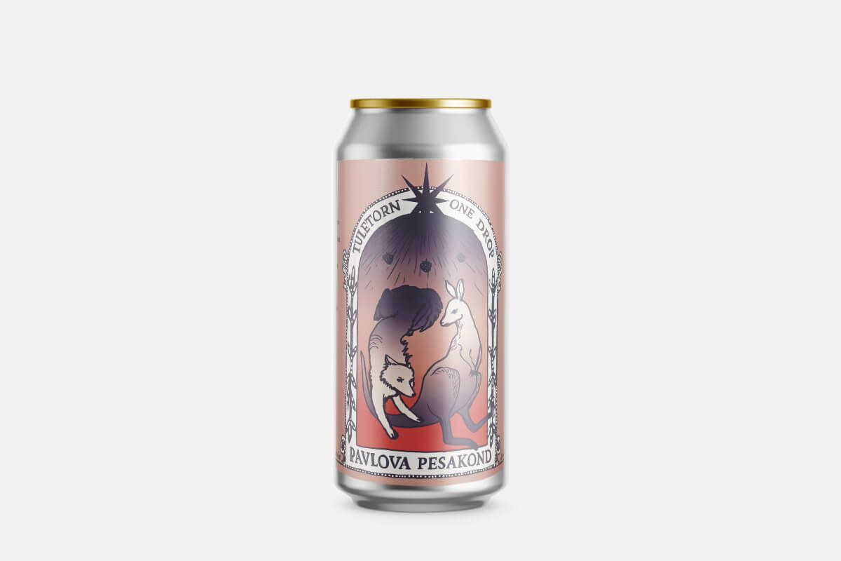 Aluminiumdose, Bierdose, Etikett, Kaninchen, Pavlova Pergament, alkoholhaltiges Getränk, Dosenformat, Etikettkunst, Pavlova, Pesakond, bierdose, alkoholisches@getgelt?, etikettendruck, pink label, kunstdesign, kann, produkt, image, butane, oops
