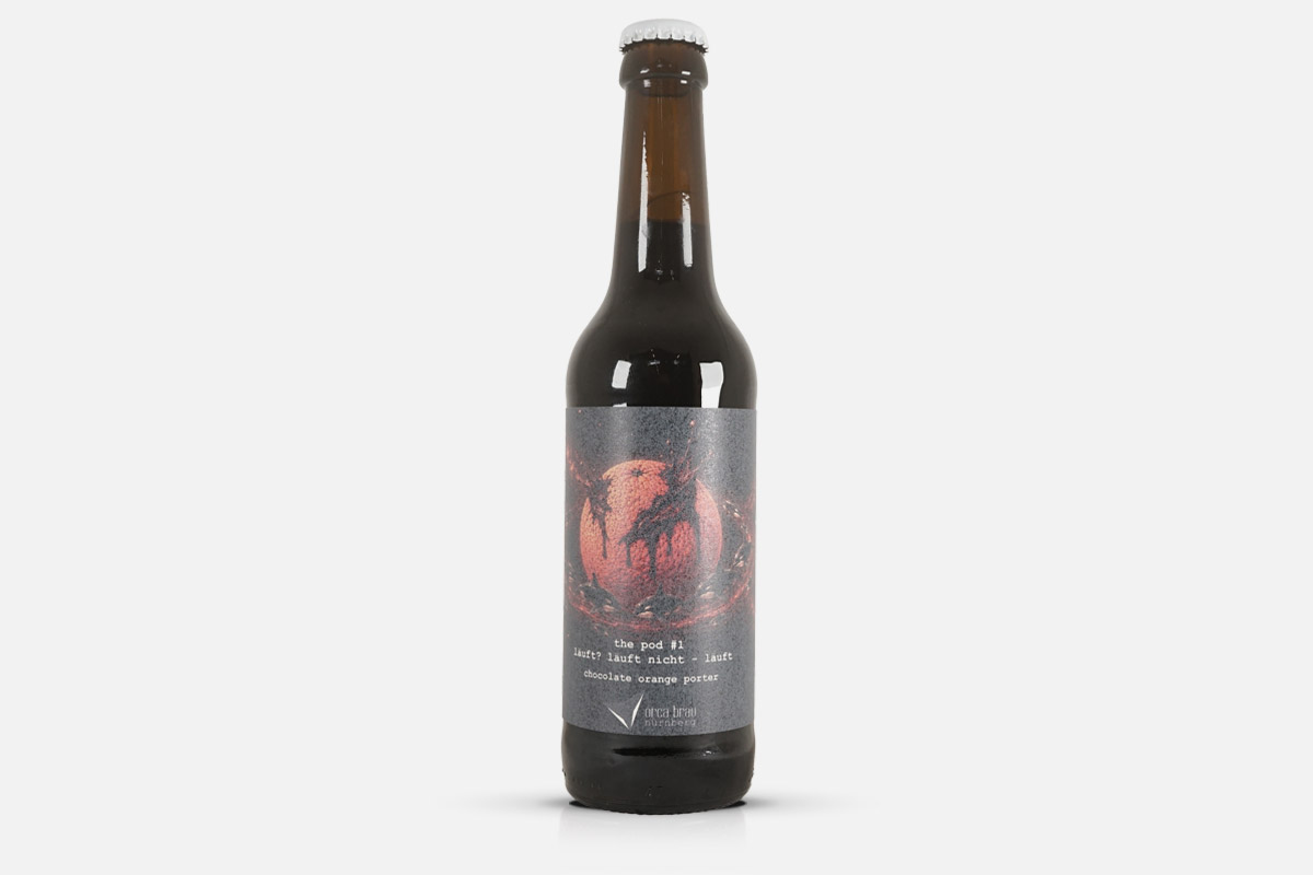 Bierflasche, Porter, Schokoladen-Orange, Dunkles Glas, Kronkorken, Bierflasche, Dunkles Bier, Chocolate Orange Porter, Braunglas, Kronkorken, Bierflasche, Dunkles Bier, Porter, Schokoladen-Orange, Braunglas