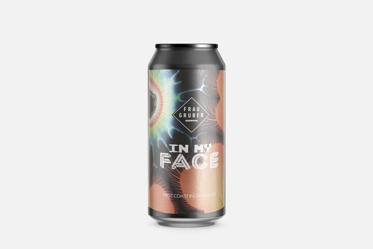 bierdose, dosenbier, indian pale ale, west coast, graffiti-etikett, Bierdose, IPA, Designetikett, farbenfrohes Muster, Brauerei, Bierdose, Pale Ale, West Coast, Etiketten-Design, abstraktes Muster, Dose, Bier, Westküstale, Pale Ale, Etikettendesign
