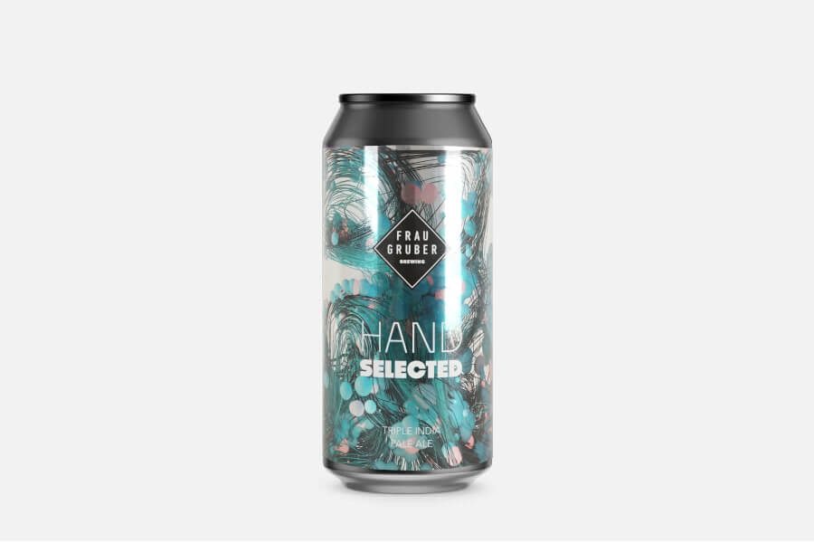 bier, dose, aluminium, etikett, design, Dosenbier, Handed Beer, Triple IPA, Aluminium Dose, Etikettenmuster, bier, dose, alkohol, lager, gemustert, bierdose, craftbier, aluminiumdose, türkis etikett, hopfenmuster, Dosenkan, Aluminiumdose, ...