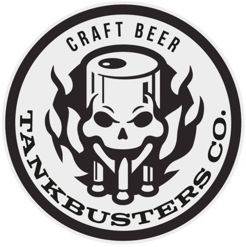 Craft Beer, Tankbusters Coa, Logo, Flames, Schädel