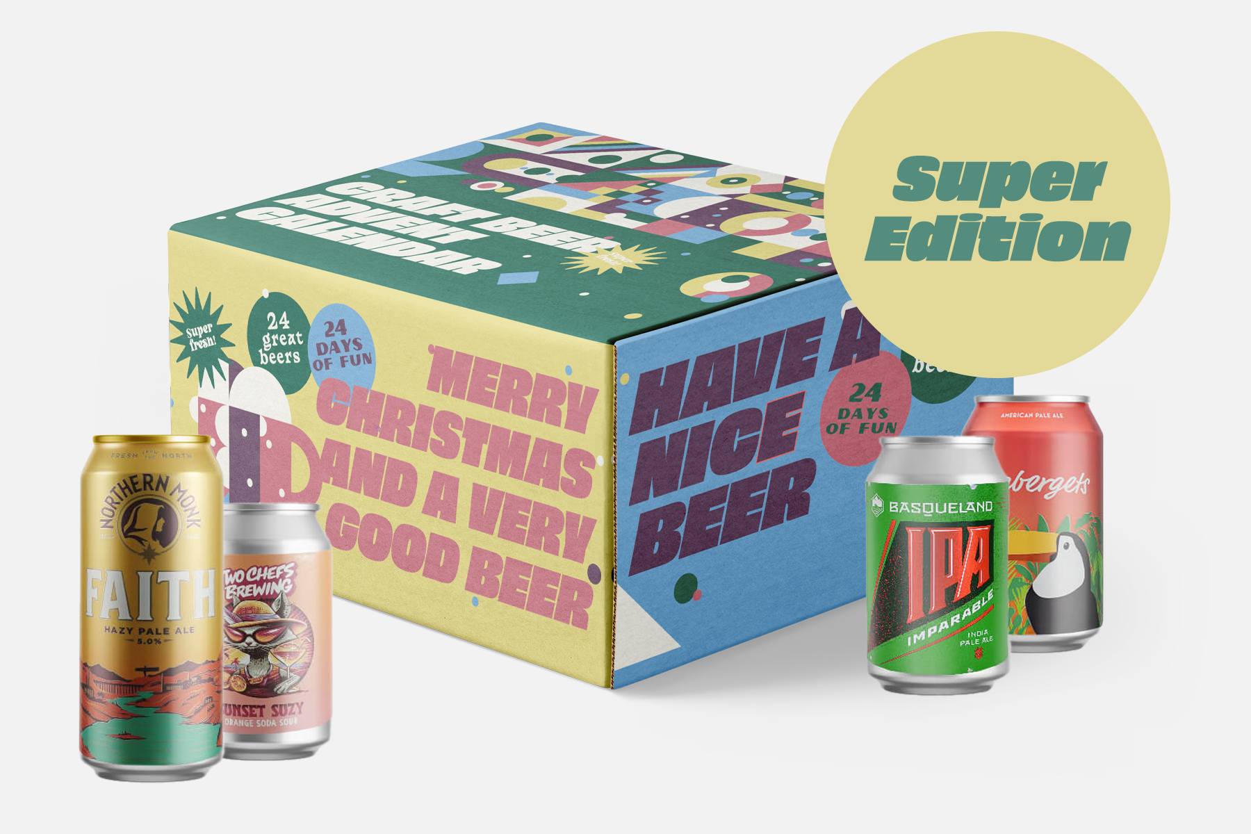 Getränke-Box, Bier-Box, Bier-Set, Sonderedition, Farbiges Design
