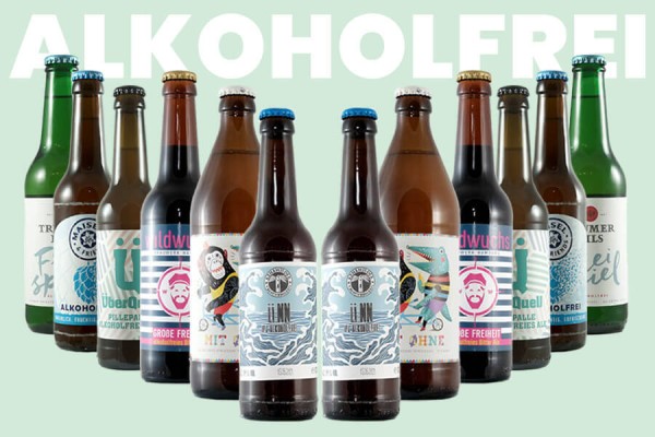 Alkoholfreies Craft Beer Paket - 12 Biere aus der Flasche