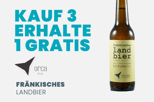Orca Fränkisches Landbier Lager 3+1 Aktion