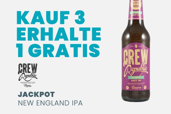 Crew Republic Jackpot Hazy IPA 3+1 Aktion