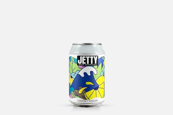 Jetty Hard Kombucha Lemon Ginger